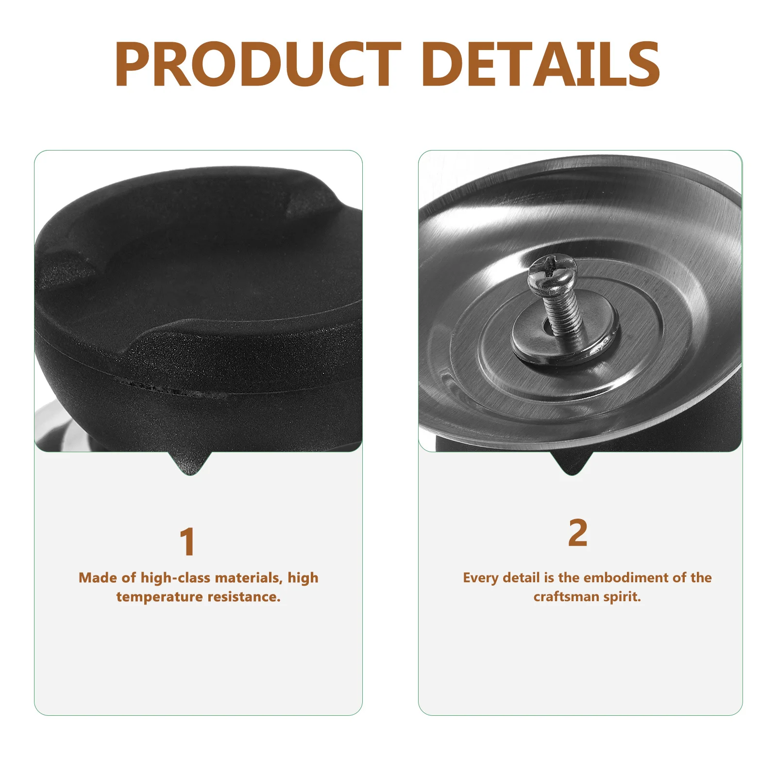 

2pcs Heat-Resistant Pot Handle Anti-Scald Replacement Lid Knob Universal Pan Lid Insulated Wear-Resistant
