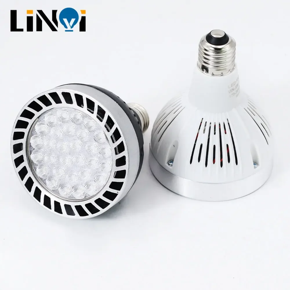 Żarówka Led Par30 dużej mocy 35w 40w 45w E27 Super jasna energooszczędna lampa 110v 220v 230v 240v Oświetlenie punktowe Światło dzienne