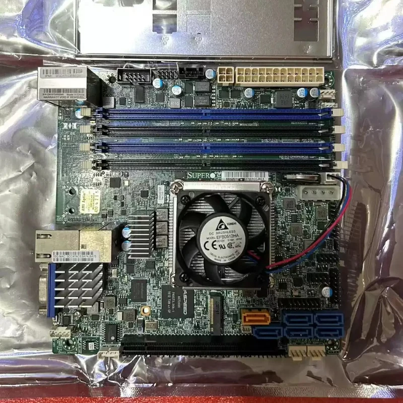 ITX Server Board Xeon D-1521, PCIe x16 10Gbe M.2, IPMI Support DDR4 Compatible