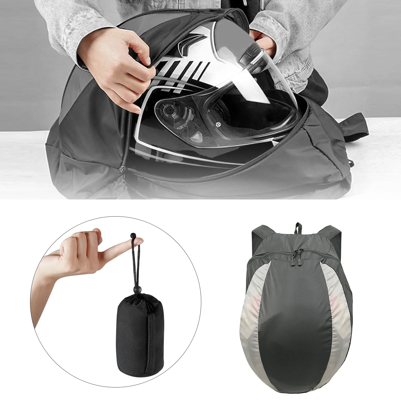 Plecak na kask motocyklowy Lekka torba do przechowywania do jazdy na rowerze Motocykl Sport Trening gimnastyczny 28L