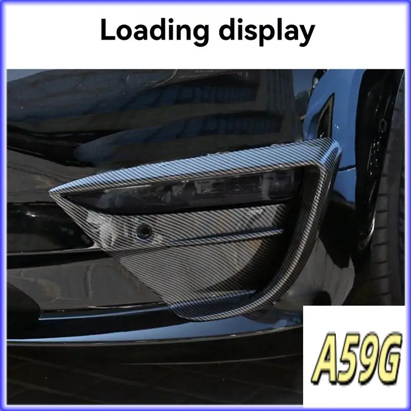 

G9-Car Fog Lamp Spoiler Blade Trim For Tesla Model 3 2019-2023 Wind Spoiler Frame Trim Accessories