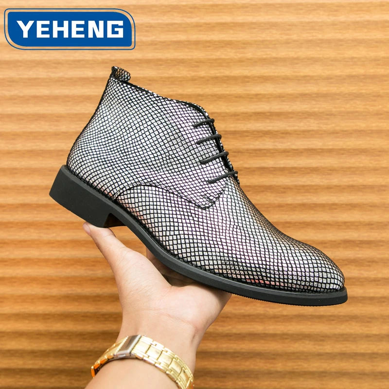 Luxury Brand Men's Loafers Leather Dress Shoes Breathable Slip-On Solid Formal Casual Shoes Handmade Designer Men Shoes Mocassin