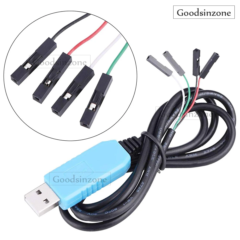 PL2303TA USB to TTL Serial Console Cable – Debug Cable for Raspberry Pi, Routers, and Microcontrollers