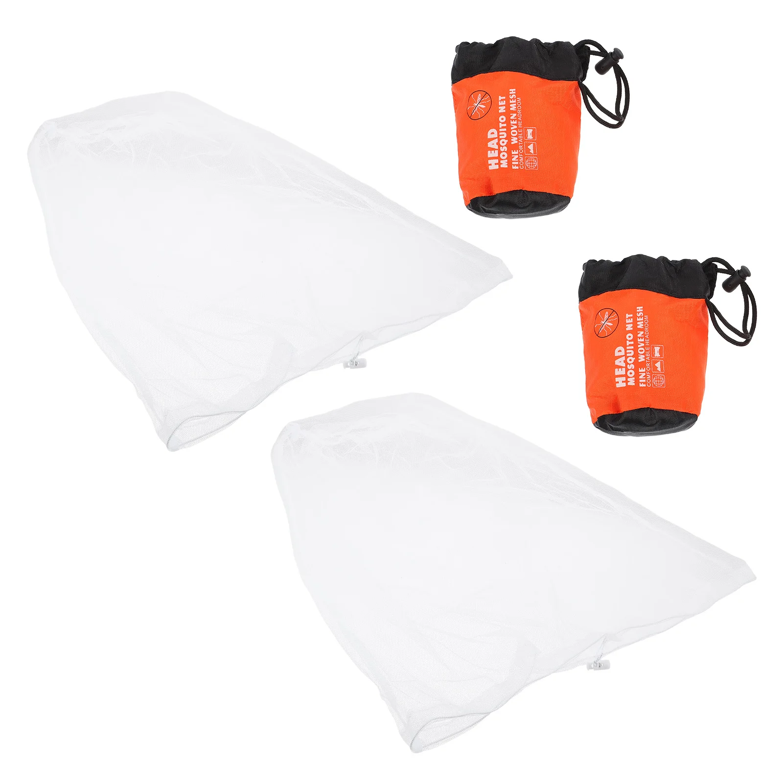 

2pcs Mosquito Mask Net Face Mesh Head Protection Camping Fishing Travel Anti Insect Hoods Lightweight Breathing