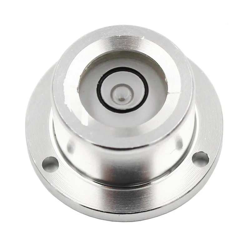 Mini Flange Spirit Level Bubble Blister Bead Bullseye Level with Base Cloud Platform Leveling Tool