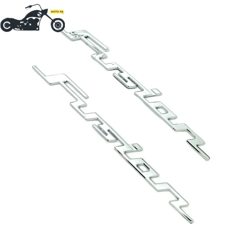 MOTO N8 Motorcycle New Fuel Tank Gas Stickers ABS Plastic Chrome Decal 3D Emblem Badge Decals For Honda FUSION 250 Fusion250 Typ