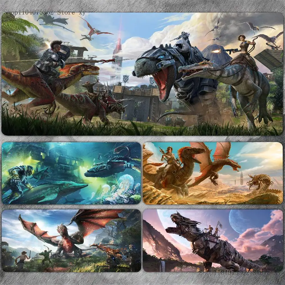 Ark Survival Evolved Mouse Pad Large Gaming Keyboard Mat LockEdge Rubber Computer Office Accessories