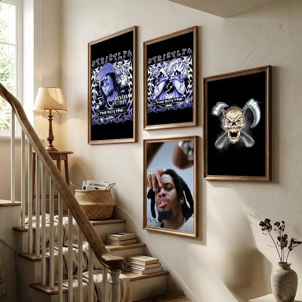 Rapper D-Denzel Curry Music Poster Living Room Bedroom Bar Cafes Wall Home Decoration Gifts