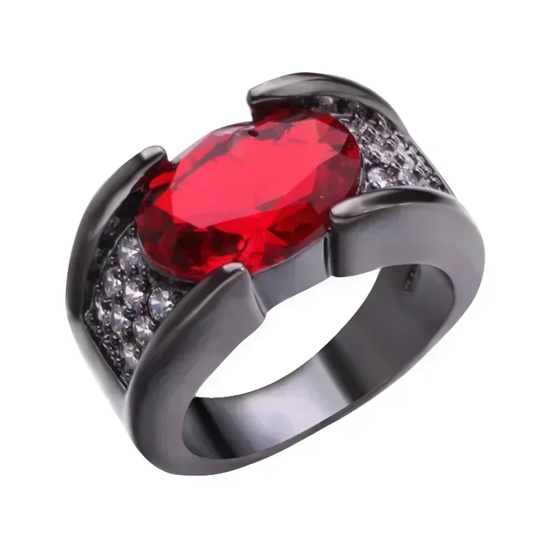 Black gun ruby neutral ring