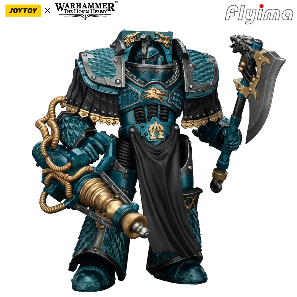 JOYTOY Warhammer 30K 1/18 Action Figures Alpha Legion Lernaean Terminator with Conversion Beam Cannon Model