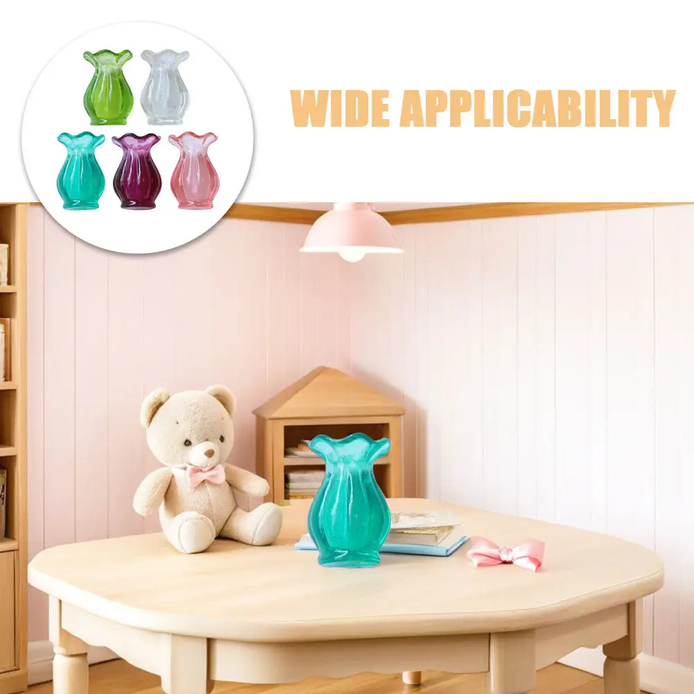 15Pcs Miniature Vase Collection Small Elegant Planters for Desk Shelf Decor Micro Landscape Projects Home