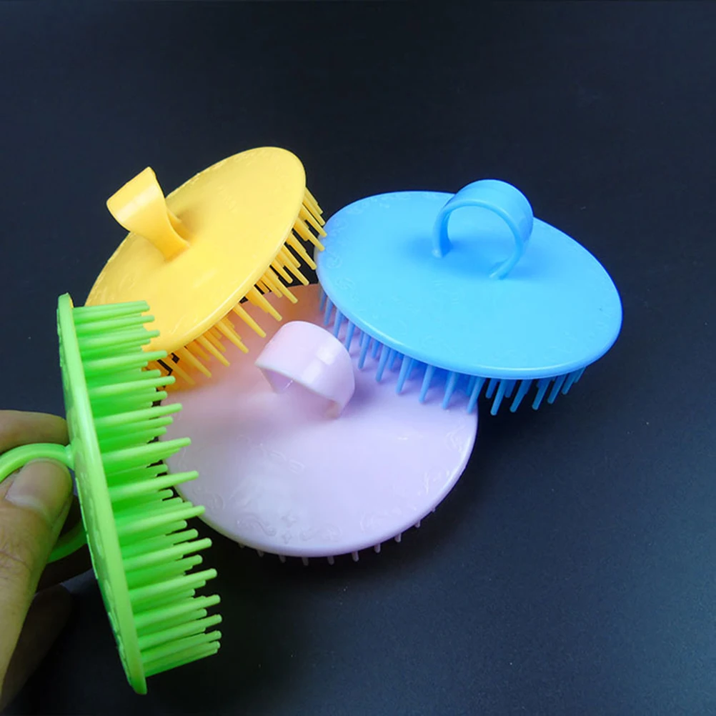 

2pcs Massager Brush Opens Knotted Hair Reduces Flakes Shower Body Scrub Bath Massaging Tool Back Bath Tool Random Color