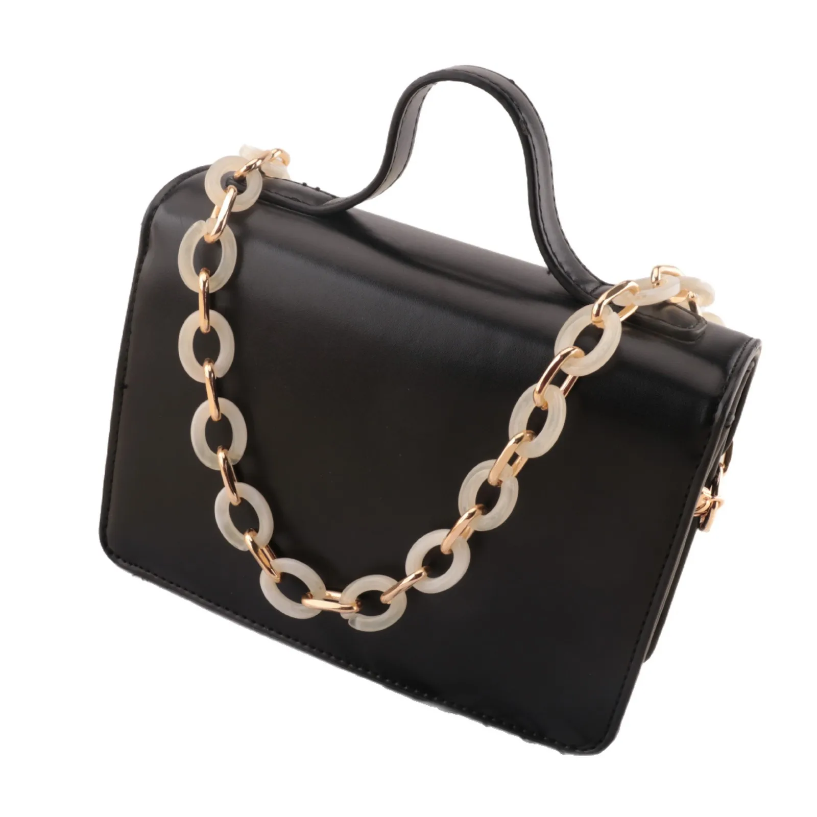 جديد الاكريليك حقيبة سلسلة المتخصصة تنوعا النمط الأجنبي حقيبة ساعي المألوف الرجعية التحول استبدال حقيبة سلسلة #5