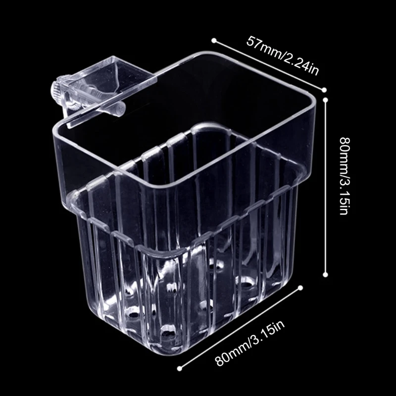 R1WA Hangings Aquarium Plant Holder Aquatic Plant Pots with Hole Aquarium Plant Cups for Emersed Plant Aquascapes Decorations