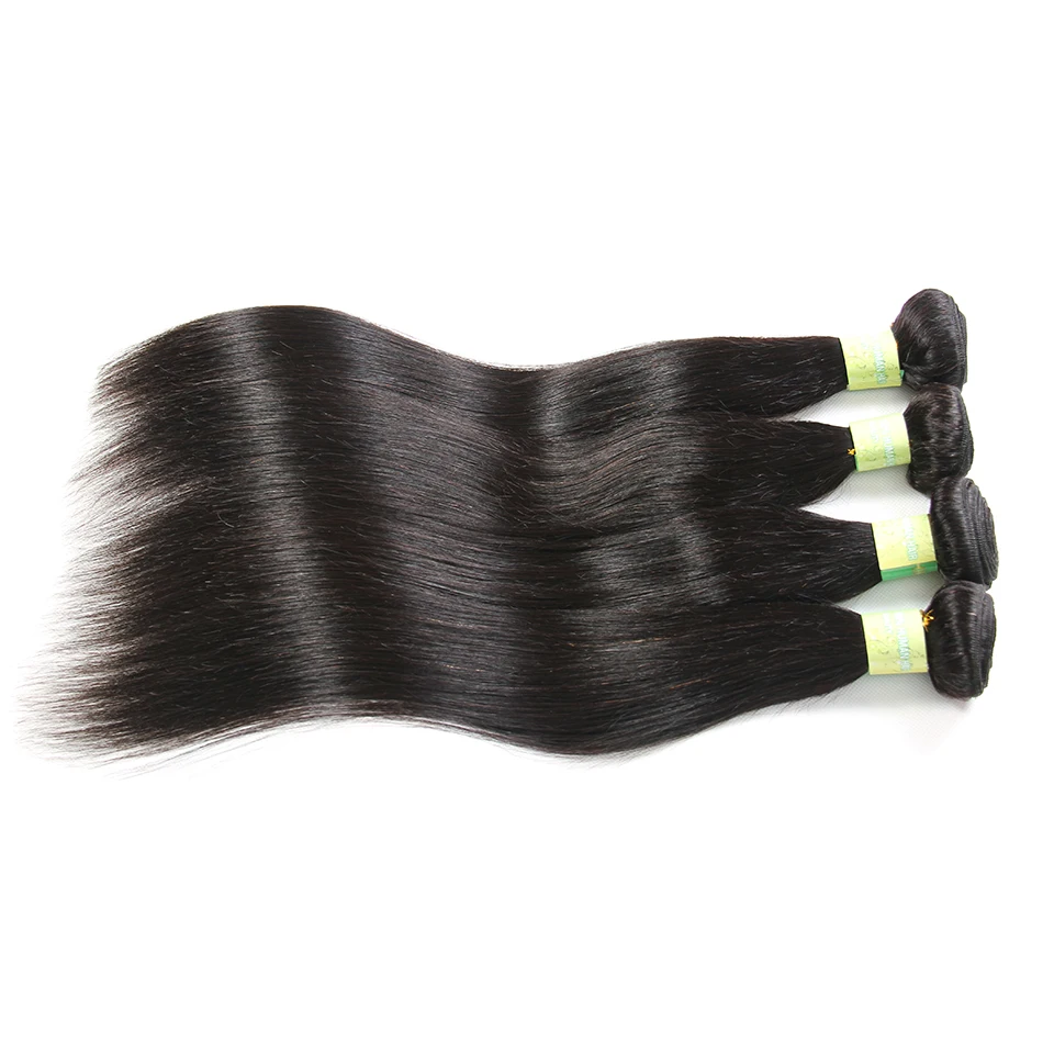 NextFace Straight Human Hair Bundles Silky Straight 26 28 30 32 inch Indian Hair Bundles Sew-in Hair Weaves Remy Hair Bundles