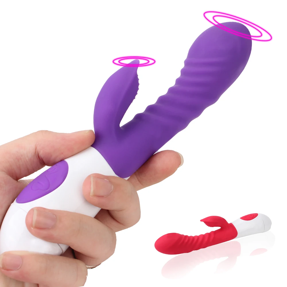 25cm Magic Wand Rabbit Vibrator For Women Clitoris Stimulator Vaginal Anal Plug Big Dildo Female Masturbator Erotic Sex Toy Shop