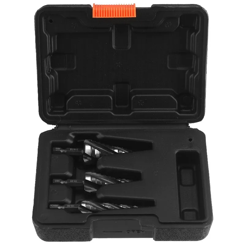 For High Speed Bearing Steel HSS4341 Stainless Steel Slotted Step Drill, Pagoda Drill, Four Slotted Reamer