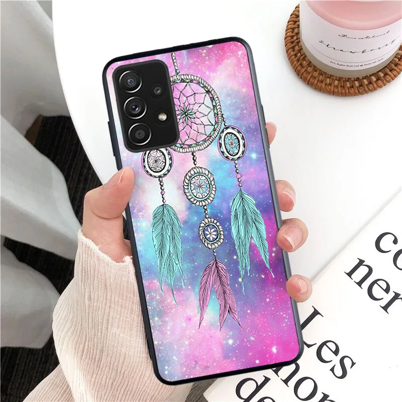 Phone Case for Samsung Galaxy A73 A53 A13 A22 A12 A32 A71 A21S A33 A52 A72 A02 A03 A51 A31 M31 Dream Catcher Dreamcatcher