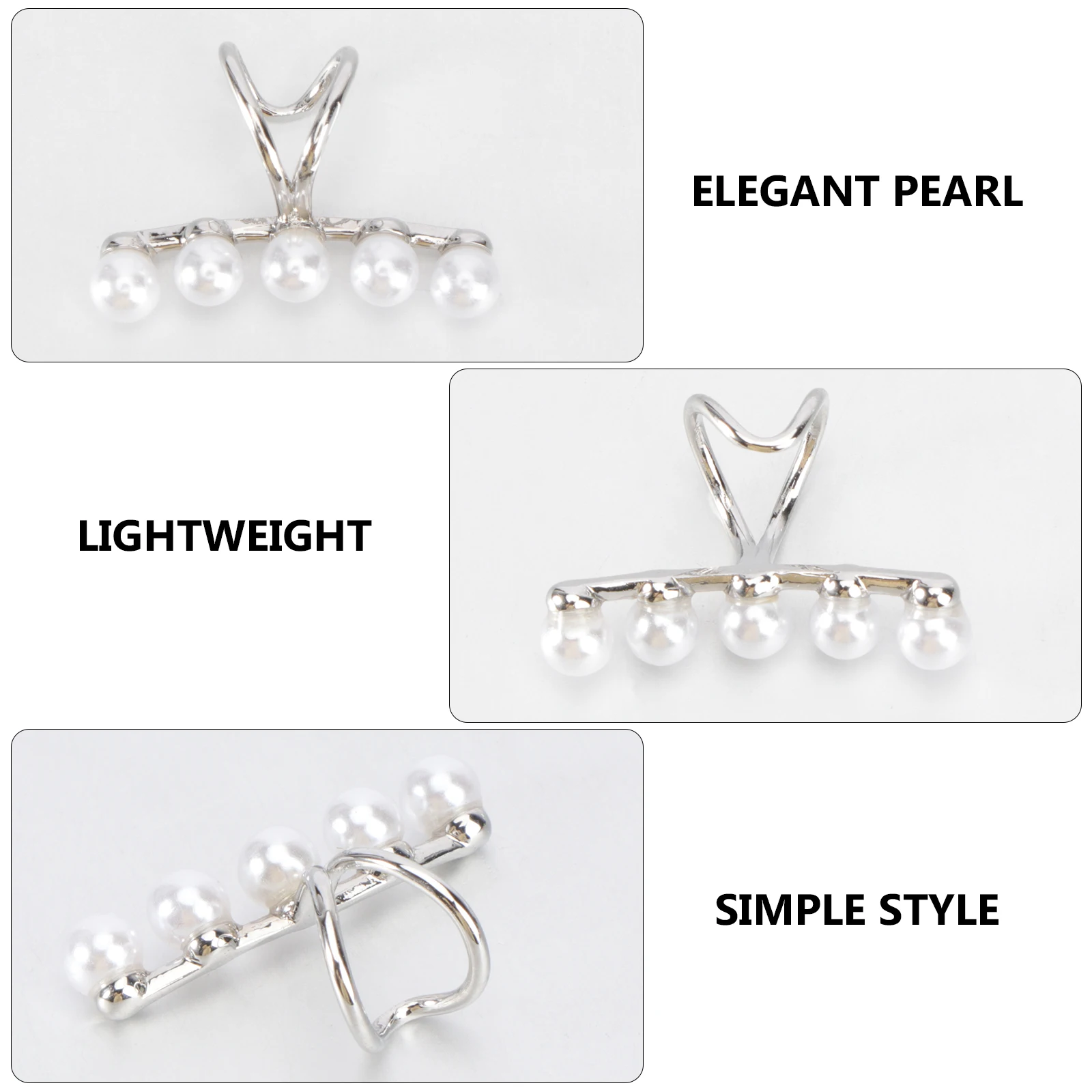 

1pc Simple Pearl Ear Clip Lightweight Chic Earrings Women Elegant Ear Clips Fashionable Accessories Graduation Birthday