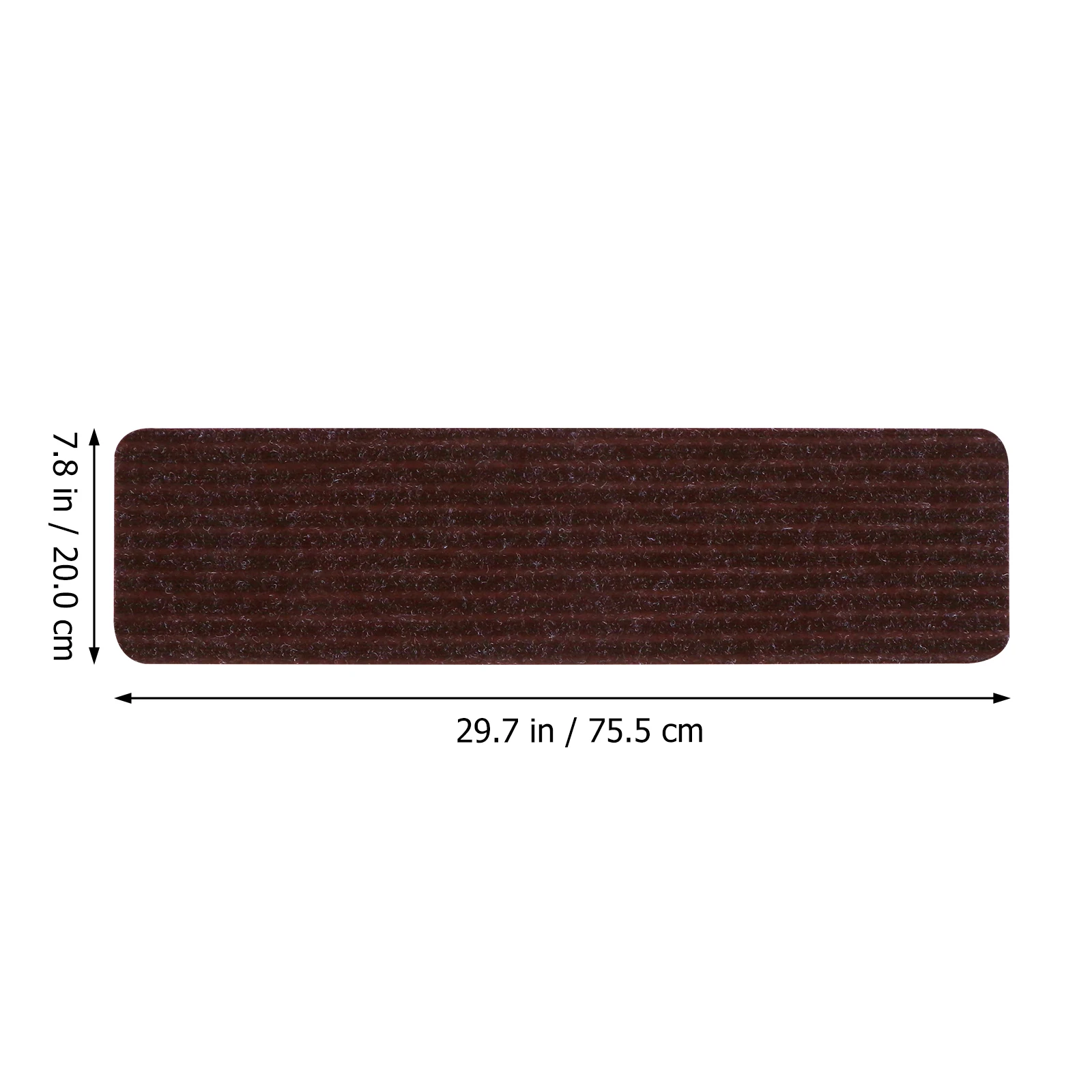 2 Pcs Stair Tread Pad Light Brown Washable Polyester Non Skid Self Adhesive Step Mats Carpets Protect Wood Scratches Fits Most