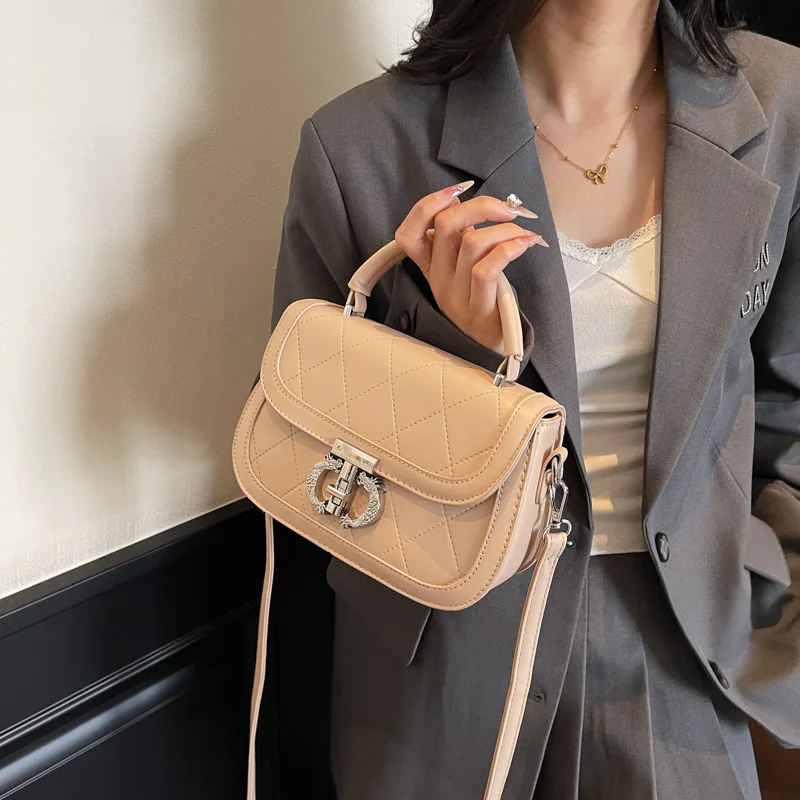 

2025 Новая дорогоцінная женская сумка - ретро-сращивание, легкая роскошная сумка через плечо/мессенджер с принтом