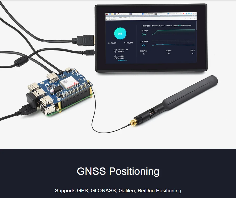 chapeau-cat-1-gnss-pour-raspberry-pi-support-global-multibande-lte-4g-cat-1-positionnement-gnss-3x-usb-20-base-sur-le-module-sim7670g