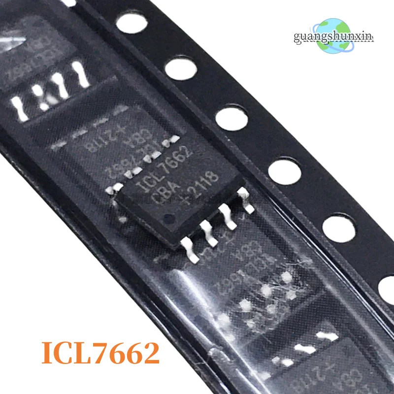 10pcs/lot ICL7662CBA SOP-8 ICL7662 SOP8 ICL7662CBA+T SOP8 CMOS Voltage Converters IC In Stock