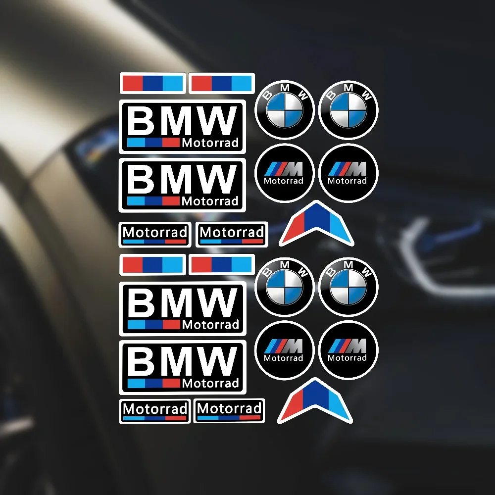 

Светоотражающие подходящие наклейки для модификации мотоцикла, гоночный шлем, водонепроницаемая декоративная наклейка для BMW