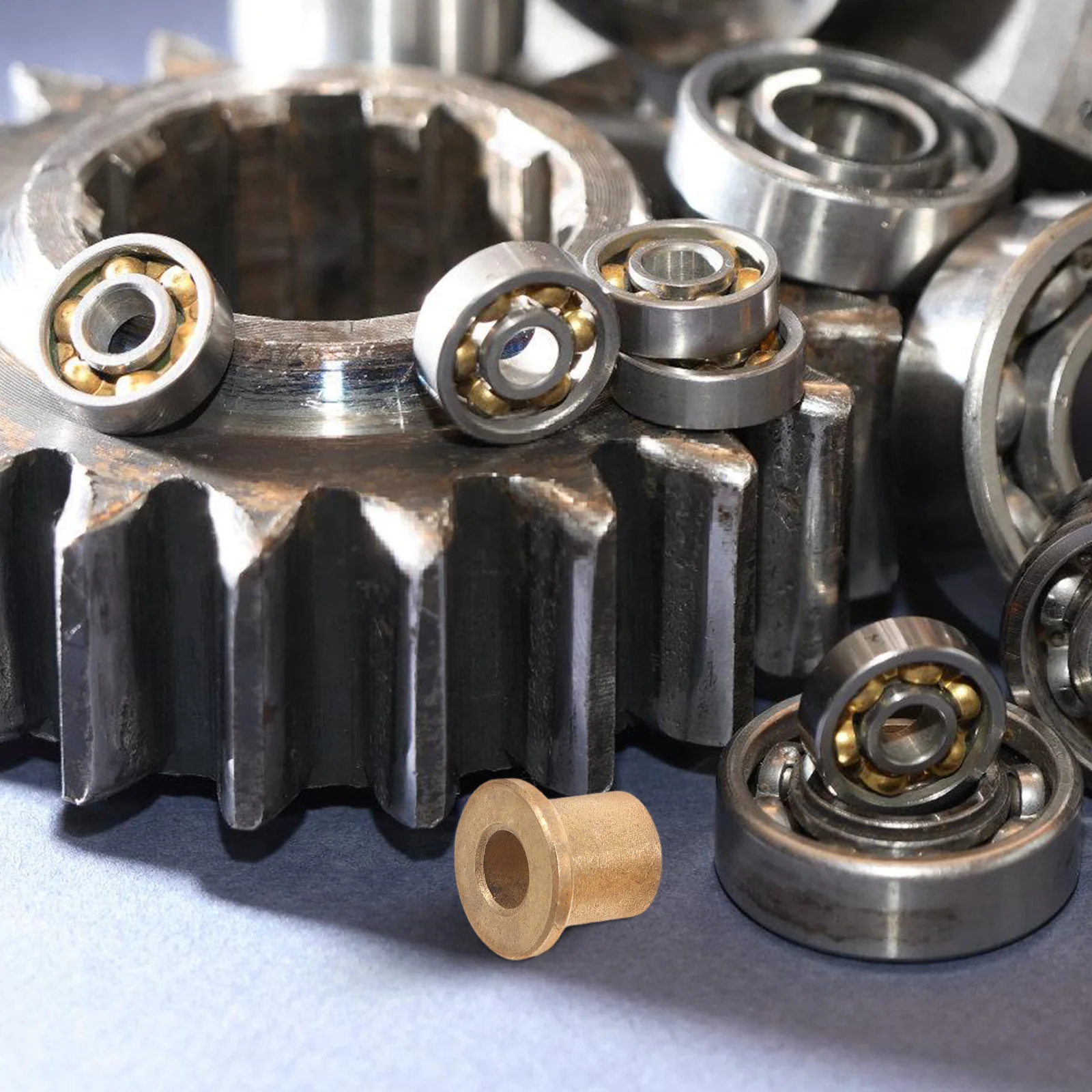 

6pcs Copper Sleeve Bearings Flanged Bushing Kit DustProtection HeatDissipation Longlasting Durability Stable