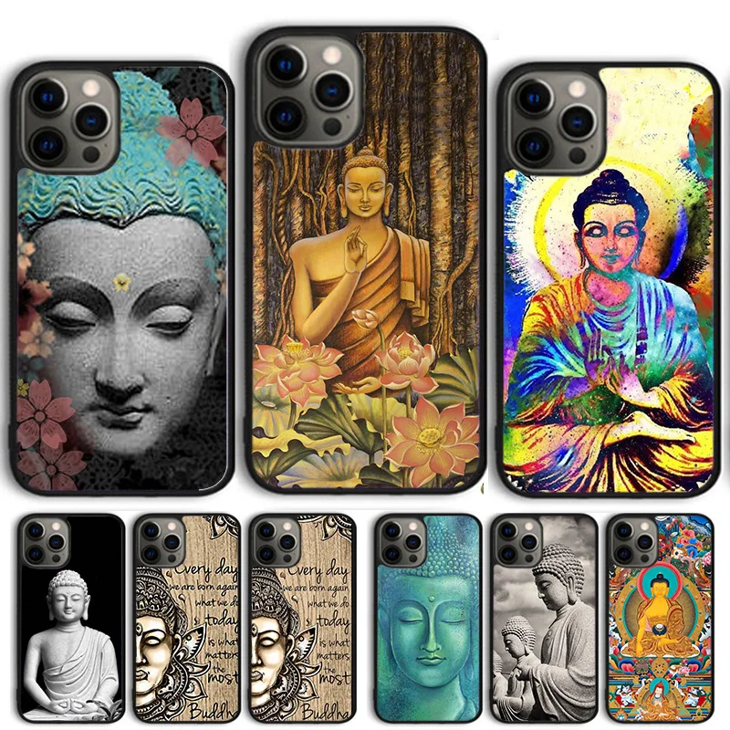 Buddha Siddhartha Gautama Phone Case Cover For iPhone 15 16 14 13 12 Pro Max mini 11 Pro Max XS XR Plus Coque Shell