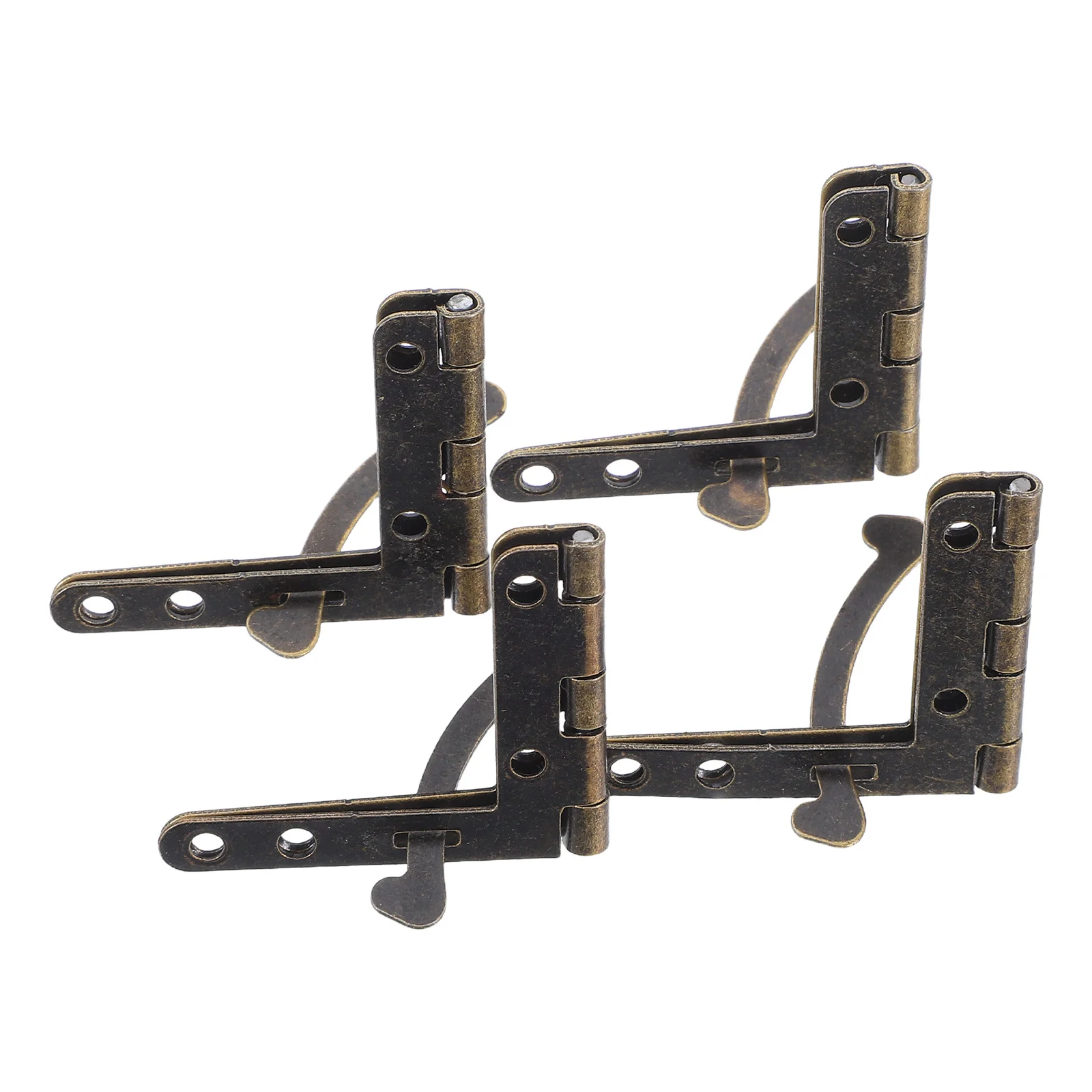 

4Pcs 8-Hole Folding T Strap Hinge Stable Design for Wooden Boxes Cabinets Tables 1.4x1.1x0.3 Smooth Operation Furniture Hardware