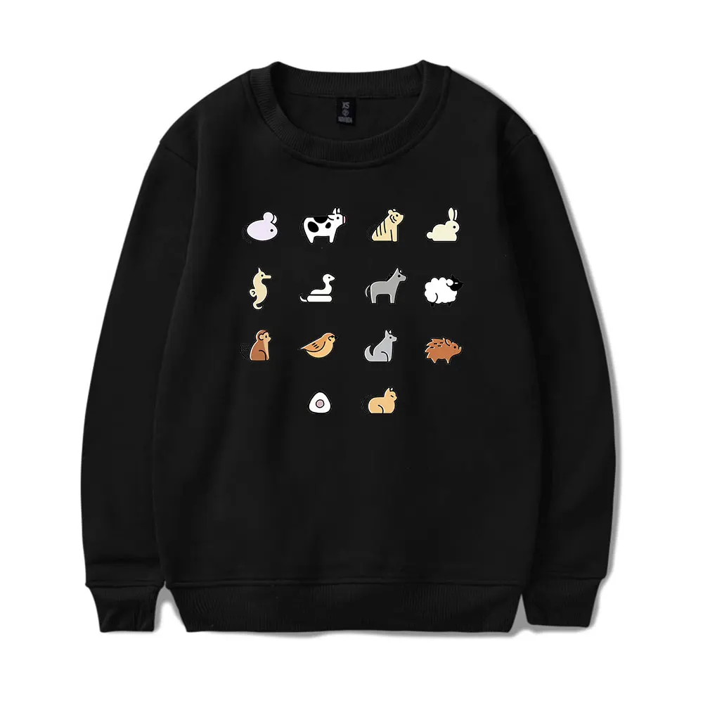 Fruit Basket Merch Zodiac Animals Vintage 90s Merch Sweatshirt Men Women Sports Pullover Harajuku Unisex Pullover Sweatshirt