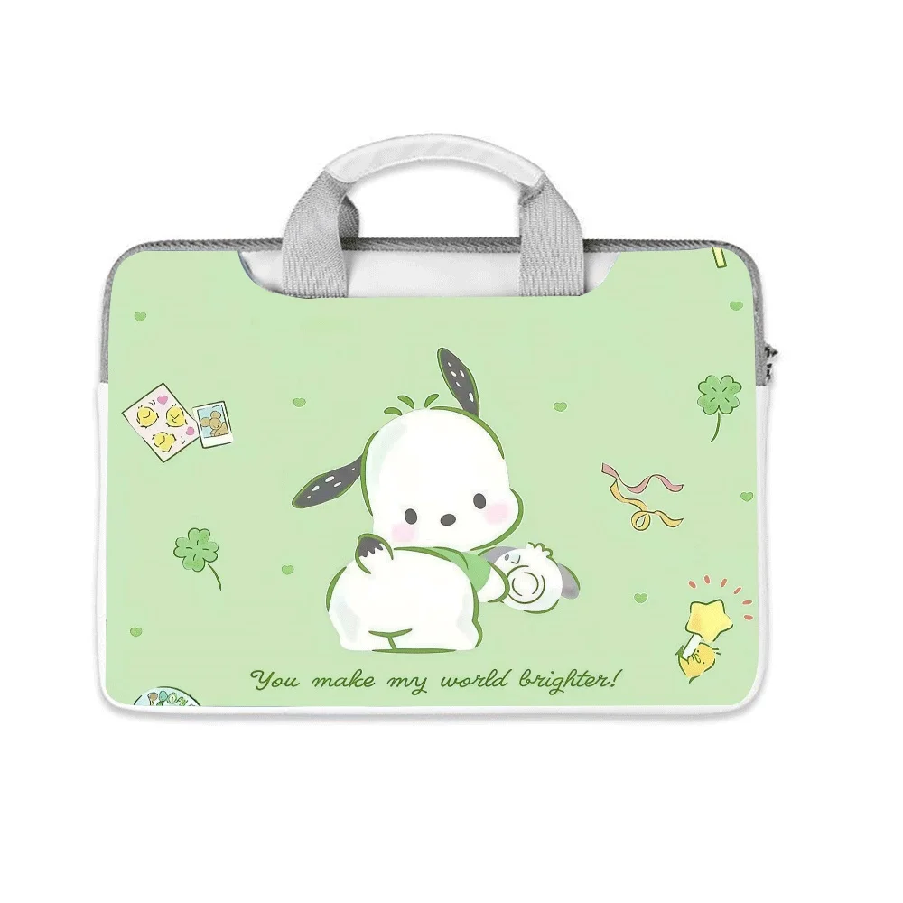 

Cartoon Hello Kitty Kurome Pachacco Universal Laptop Bag 12 13 14 15.6 16 Inch Suitable for Macbook Computer Handbag Briefcase