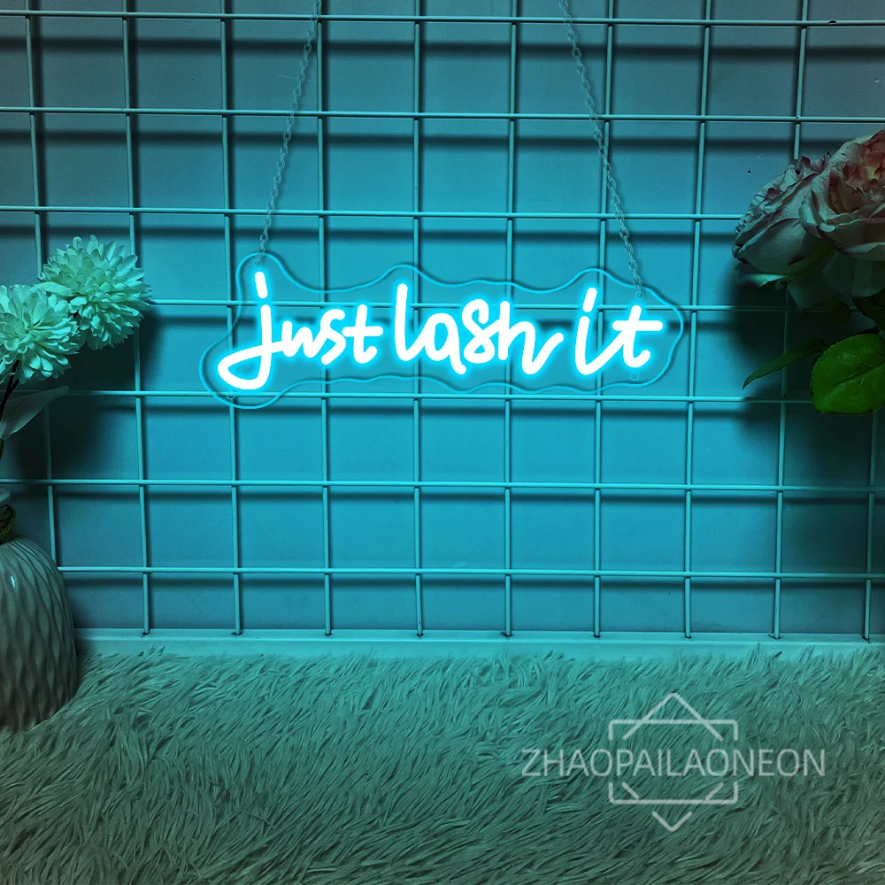 Just lash it Neon Led Sign Lashes Beauty Solon Wall Room Decor Neon LED Lights USB Lash Shop Decoration for Business Signs