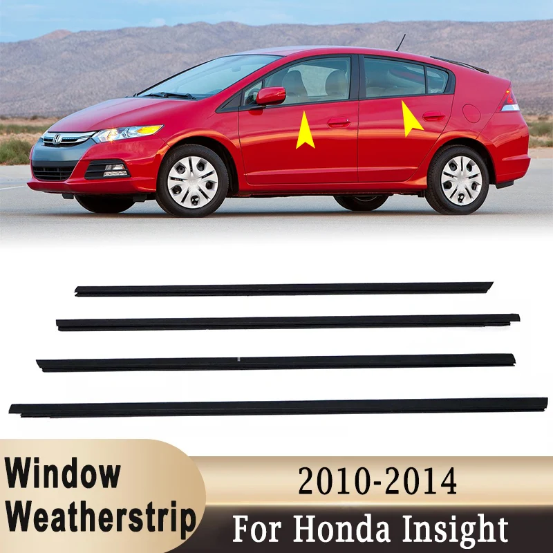 

72950TM8013 уплотнитель для боковой двери, окна, молдинг, уплотнительный ремень, резиновые уплотнительные ленты, черные для Honda Insight 2010-2014