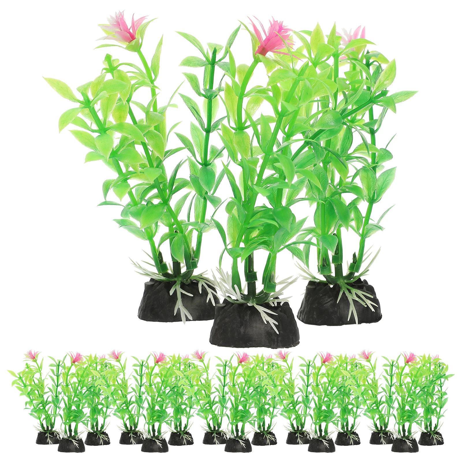 

20pcs Underwater Water Aquatic Decorations Desktop Decor Small Plants Decorative Aquatic Fish Tank Accessories Safe Plant
