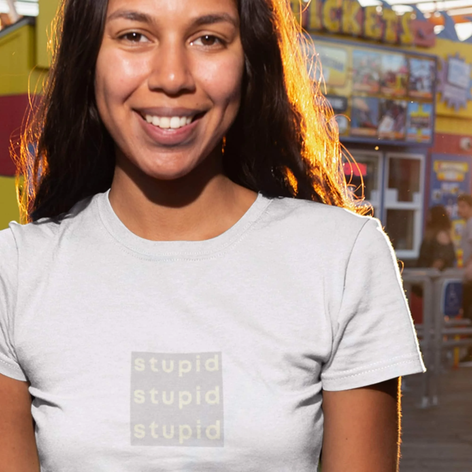 Stupid Funny T Shirt Satyrical Silly Skatewear Streetwear Nonsensical Spoof