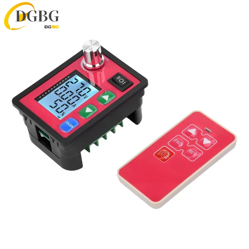 12V 15A Voltage Regulator PWM DC Motor Speed Controller PWM 12V 24V 48V Voltage Amp Display Remote control Forward Reverse Motor