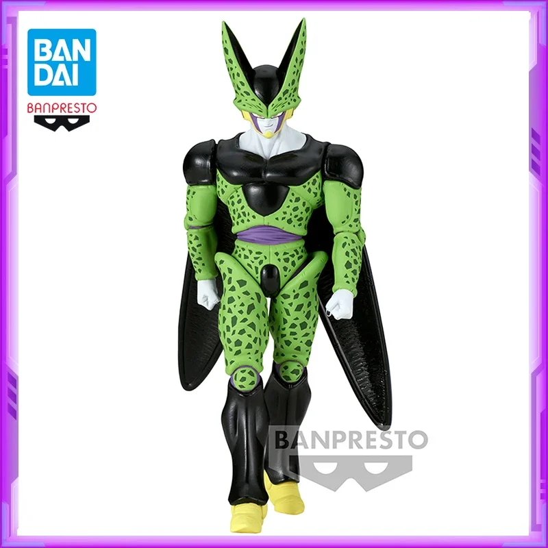 Original BANDAI Banpresto Solid Edge Works Dragon Ball Z Cell PVC Anime Figures Action Figure Model Toys Christmas Gifts