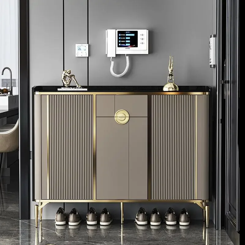 

Luxury new shoe cabinet 2025 Home Furnishing foyer Simple modern shoe cabinet