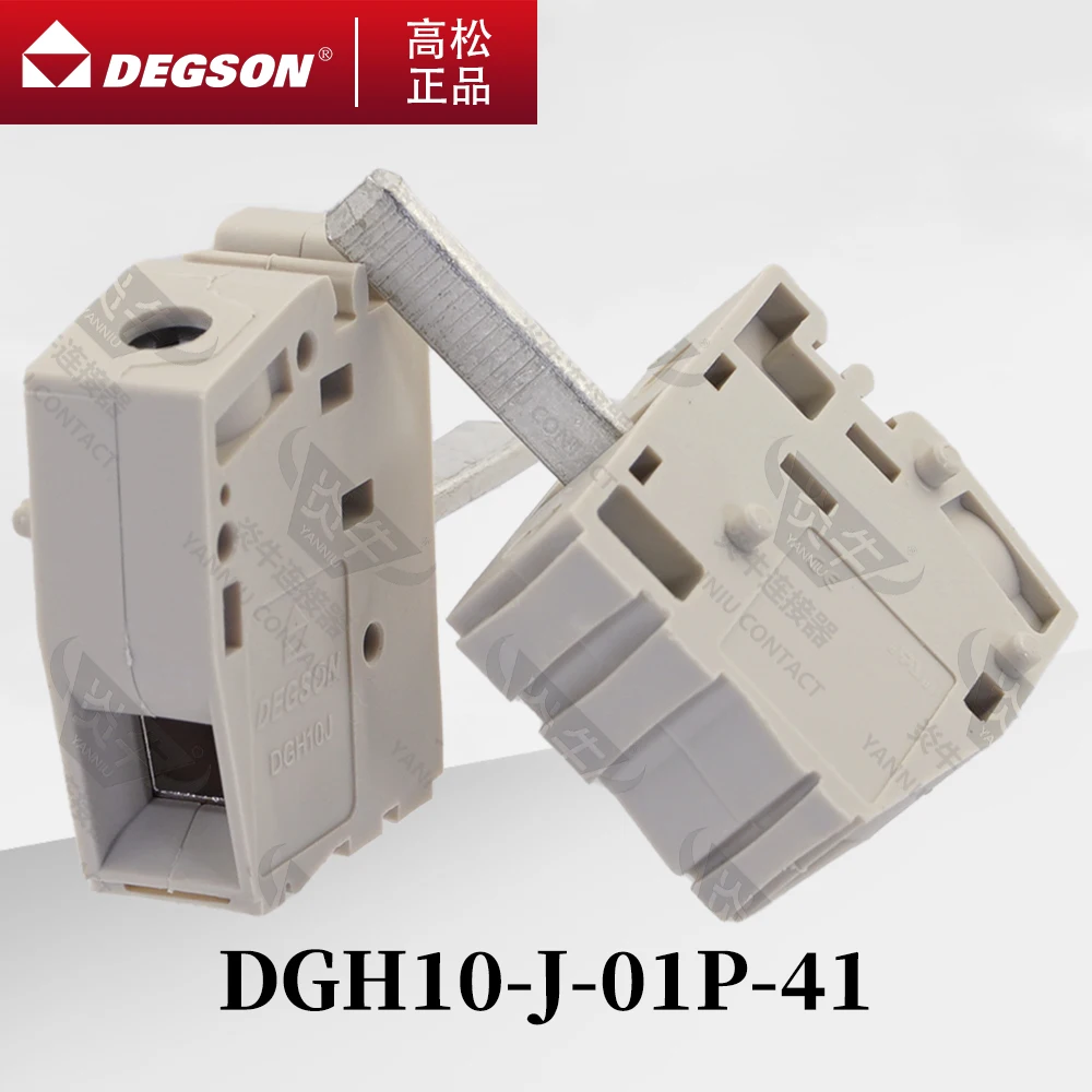 10Pcs DEGSON DGH10-01P-00ZH Through-wall terminal blocks Phoenix Contact 10.1mm HDFK 1PIN 500V 76A Screw Connection Technology