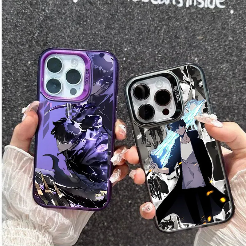 Funda de teléfono genial para OnePlus Nord 4 Nord4 5G 3 2 8T Nord CE 2 3 4 Lite Anime coreano Solo nivelación chapado láser IMD cubierta