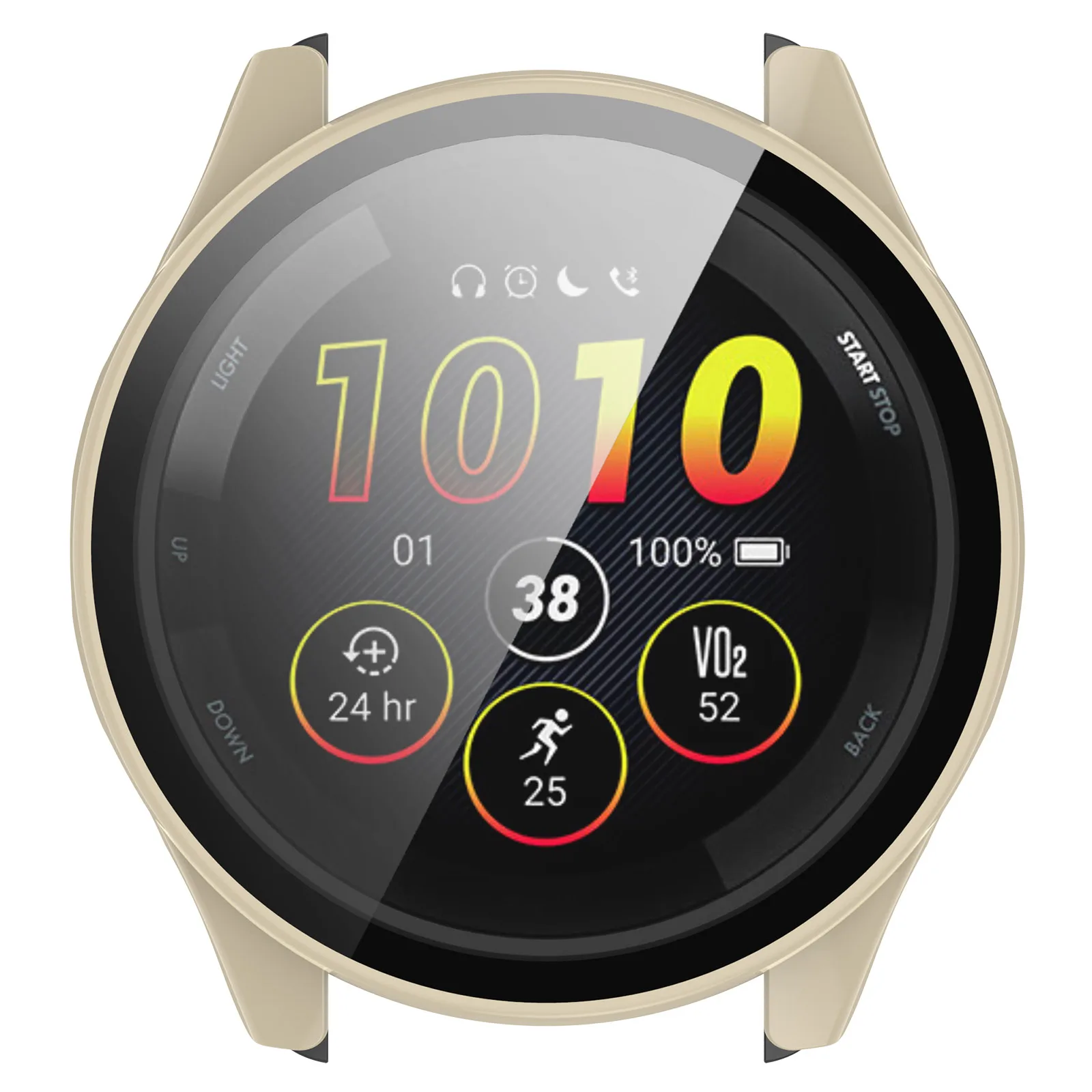 Hard Edge Shell Screen Glass Protector, Music Watch Cover, Film Case para Garmin Forerunner 165, 965, 265S, 955, Solar, 255, 255S