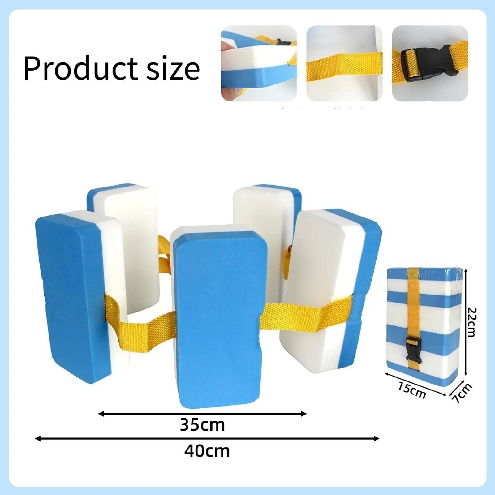 Swim Belt Adjustable Floatation Aid Foam Pool Training Equipment Fitness for Water Exercise Kids Adults Beginners