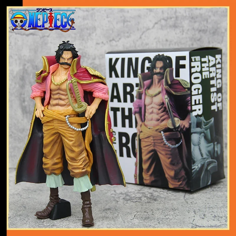 22cm One Piece Figure Gol D Roger King Of Artist Anime Action Figure Model Collection Statue Figurine Doll Toy For Birthday Gifs