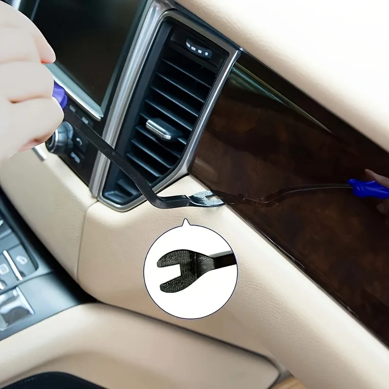 مجموعة أدوات إزالة لوحة السيارة المحمولة مسمار مجتذب راديو الصوت الباب حدق إصلاح مشبك السيارة تقليم داش إزالة المثبت مجموعة أدوات يدوية