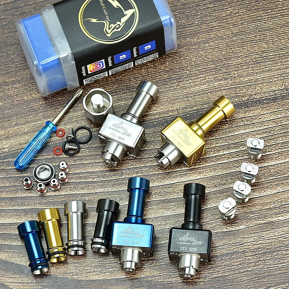جسر Wolfcoolvape SteamShell Style RBA لخزان Boro / BB / Billet مع 0.8 1.0 1.2 1.5 1.8 مم دبابيس تدفق الهواء Vape RBA #3