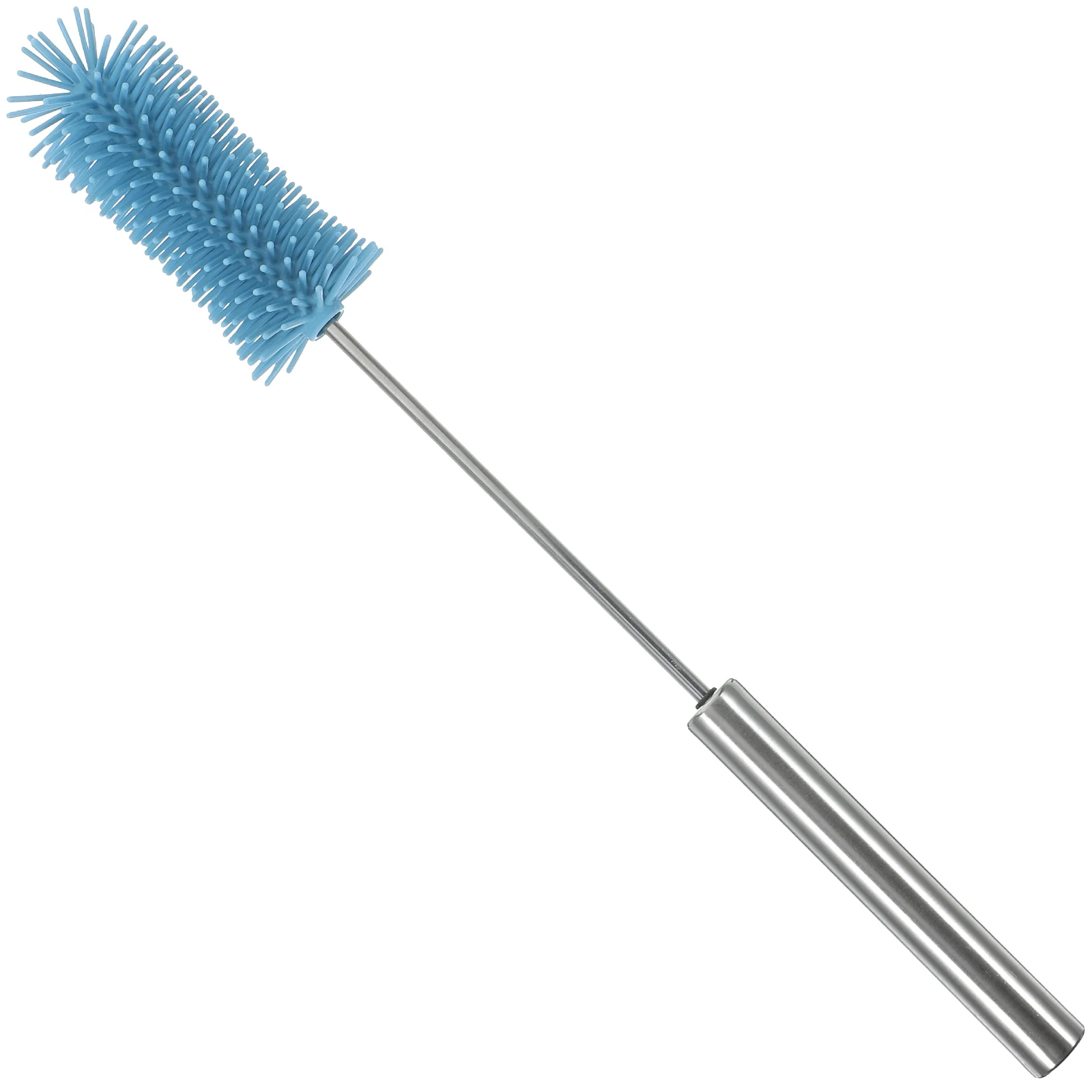 Brosses de nettoyage en Silicone pour biberon, poignée, tasse d'eau, pot de thé, nettoyeur, poils souples, Portable, Type poussoir domestique