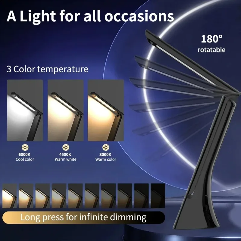 15W Wireless Charger Stand LED Desk Table Lamp With Alarm Clock 3 Colors Dimmable Desk Light Fast Charging Station for iPhone