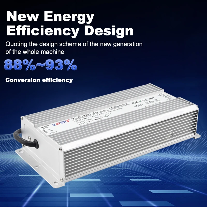 100W~1500W Waterproof IP67 XLG Switching Power Supply AC-DC 12V 24V 36V 45V 48V Outdoor Dustproof Stainproof SMPS for Atomizer